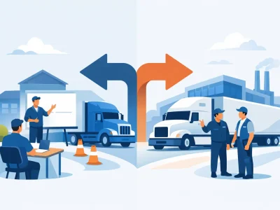 CDL School vs Company Training